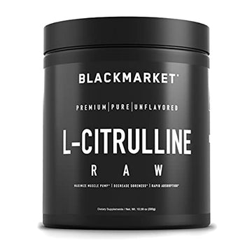 BlackMarket RAW L-Citrulline - Workout Powder Drink Mix for Men & Women, Improve Blood BlackMarket buy supplements canada