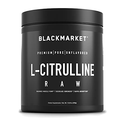 BlackMarket RAW L-Citrulline - Workout Powder Drink Mix for Men & Women, Improve Blood BlackMarket buy supplements canada