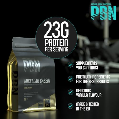 PBN - Premium Body Nutrition Micellar Casein Vanilla 1kg Pouch Premium Body Nutrition buy supplements canada