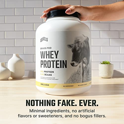 Levels Grass Fed 100% Whey Protein, No Hormones, Vanilla Bean, 5LB Levels Nutrition buy supplements canada
