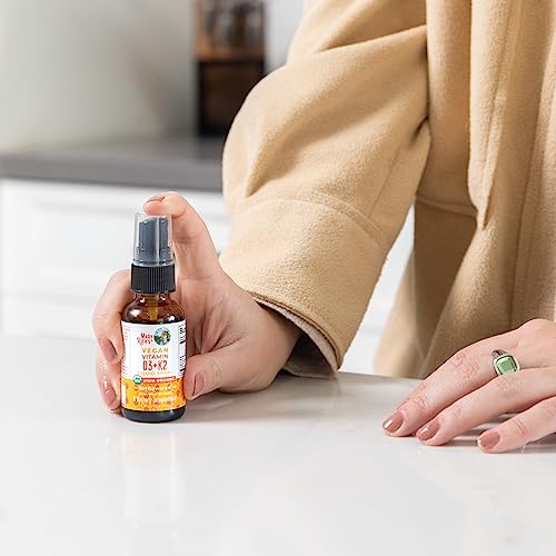 MaryRuth's Organic D3 + K2 Spray for Adults & Kids for Bone Health | Vitamin D3 as Cholecalciferol | Vitamin K2 | Immunity | Mineral Absorption | Heart Health | Vegan | Non-GMO | Gluten Free | 1 Fl Oz MARYRUTH'S buy supplements canada
