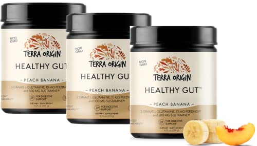 TERRA ORIGIN Healthy Gut Peach Banana | 3-Pack, 90 Servings (Three 30-Serving tubs) TERRA ORIGIN buy supplements canada