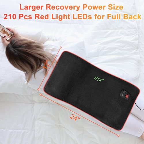 UTK Red Light Therapy for Body, Large Infrared Light Therapy Pad for Deeper Tissue, 24" x 12" Size UTK buy supplements canada