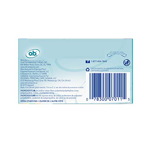o.b. Tampons Multipack | Non-Applicator Tampon, Unscented | Regular/Super/Super Plus Tampons, 40ct o.b. buy supplements canada