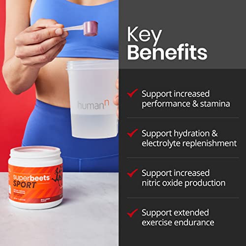 humanN SuperBeets Sport Pre Workout Powder – NSF Certified for Sport – Caffeine Free humanN buy supplements canada