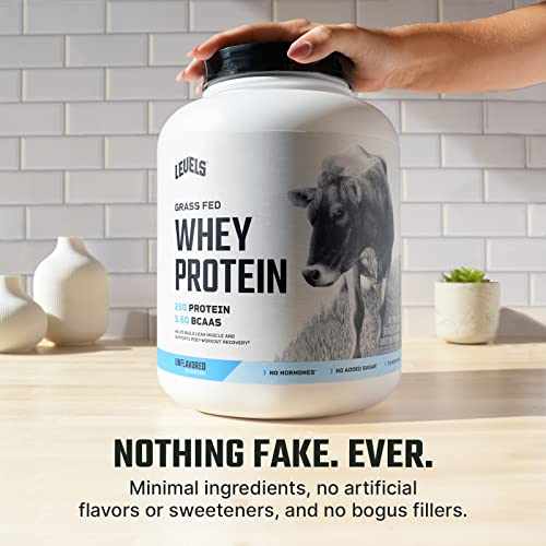 Levels Grass Fed 100% Whey Protein, No Hormones, Unflavored, 5LB Levels Nutrition buy supplements canada