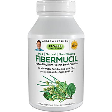 ANDREW LESSMAN Fibermucil 60 Capsules –Psyllium Husk Powder. Gently Promotes Regularity ANDREW LESSMAN buy supplements canada