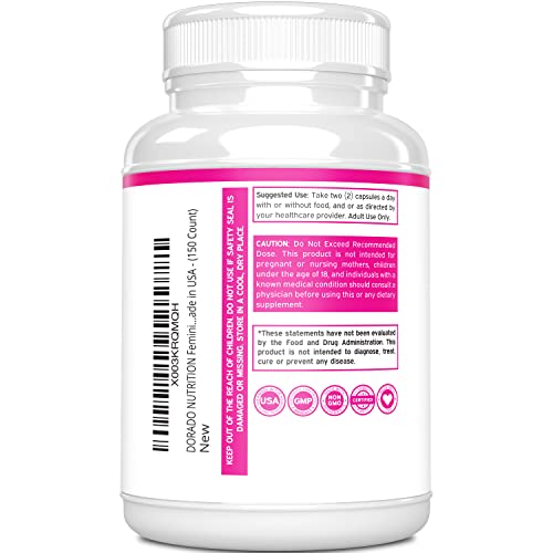 Vaginal Moisturizer & Vaginal Dryness Supplement (150 Capsules) Support Vaginal Wetness & Health DORADO NUTRITION buy supplements canada