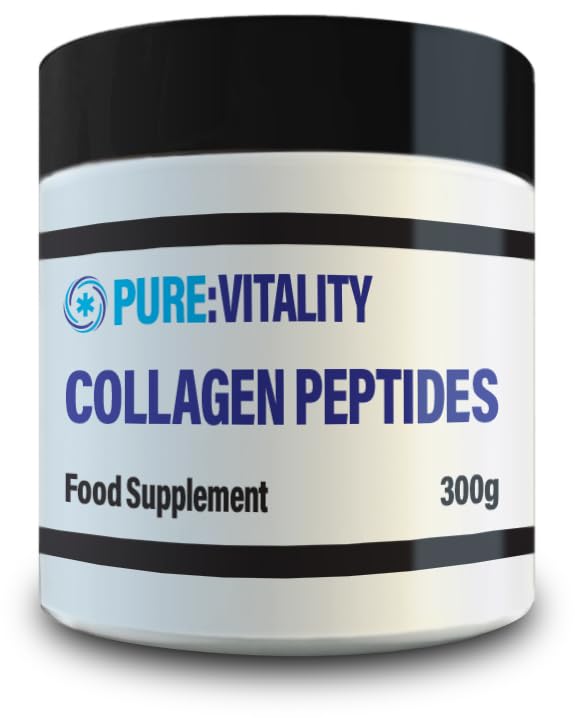 Pure Vitality : Bovine Collagen Peptides (300g) - 30 Servings - UK GMP Certified Manufacturer Pure Vitality buy supplements canada