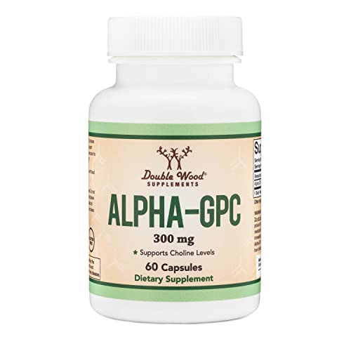 Alpha GPC Choline 600mg Capsules - Brain Support Supplement for Focus, Memory Double Wood Supplements buy supplements canada