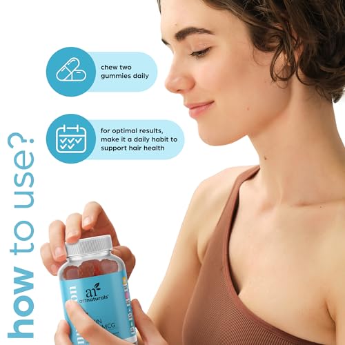 Artnaturals Biotin Gummies for Hair Growth - (100 Gummies - 10000mcg) - Natural Strawberry Artnaturals buy supplements canada