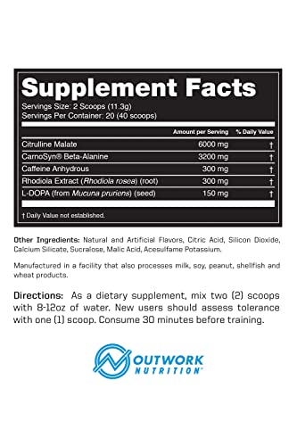 Outwork Nutrition Pre-Workout Supplement with Nootropics - Energy & Mental Focus Outwork Nutrition buy supplements canada
