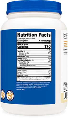 Nutricost Meal Replacement Shake Powder (Vanilla), 30 Servings - Protein, Non-GMO Nutricost buy supplements canada