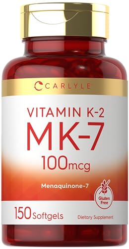 Carlyle Vitamin K2 Supplement 100mcg | K2 MK7 | 150 Softgels | Non-GMO Carlyle buy supplements canada