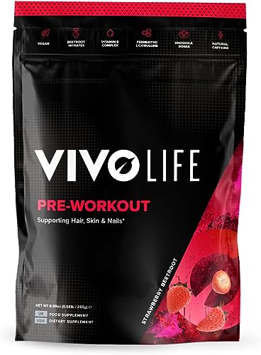 Vivo life - Pre-Workout Energy Drink Supplement, Improve Performance, Guarana Natural Vivo life buy supplements canada