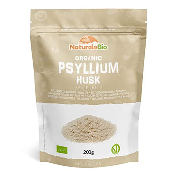 Organic Psyllium Husk - 99% Purity - 200g. Pure & Natural Psyllium Seed Husks NaturaleBio buy supplements canada
