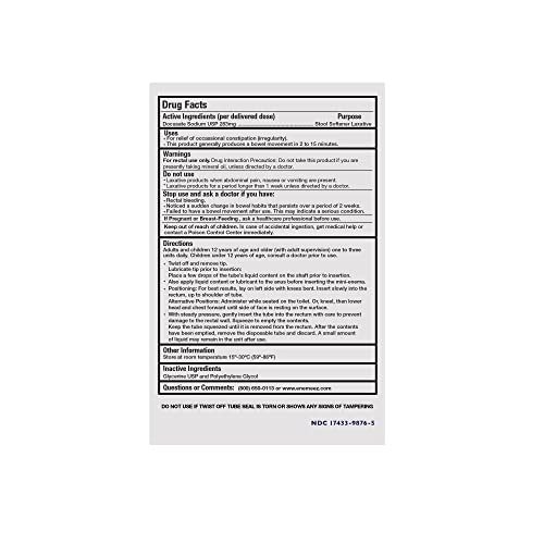 Docusol Docusate Sodium Mini Enema ml, Clear, 0.84 Fl Oz Enemeez buy supplements canada