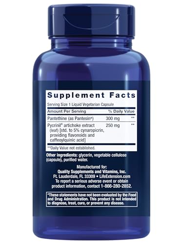 Life Extension CHOL-Support™, Helps Maintain Already Healthy Cholesterol, Heart Health, Artichoke Leaf Extract, Vitamin B5 pantethine, Gluten-Free, Non-GMO, Vegetarian, 60 Capsules Life Extension buy supplements canada