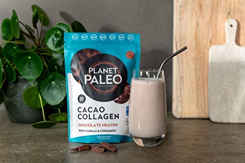 Planet PaleoCacao Collagen Powder (285g, 30 Servings) - MSC Certified, Wild Caught Marine Collagen Planet Paleo buy supplements canada