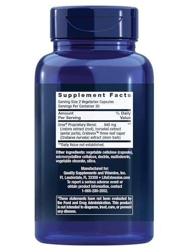 Life Extension Women's Bladder Support – for Bladder Health and Normal Urinary Frequency – Horsetail, Lindera and Three-Leaf Caper Extracts – Non-GMO – Gluten Free — 60 Vegetarian Capsules Life Extension buy supplements canada