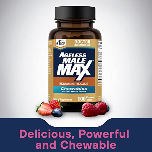 Ageless Male Max Chewable Nitric Oxide Booster Supplement for Men – High Potency New Vitality buy supplements canada