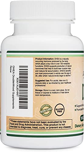 DHEA 100mg | 180 Capsules | Max Strength 6 Month Supply | Third Party Tested | Hormone Double Wood Supplements buy supplements canada