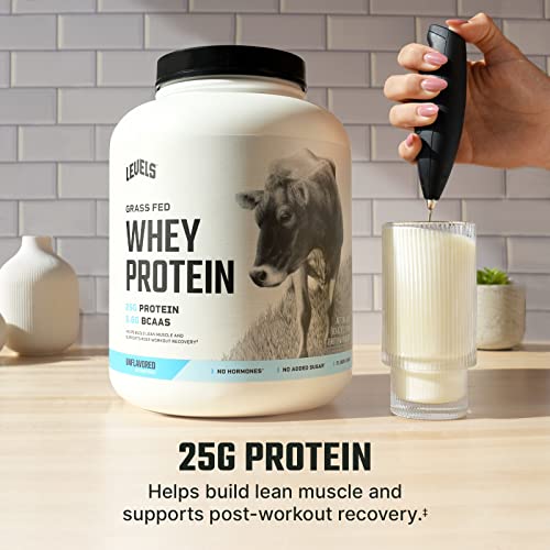 Levels Grass Fed 100% Whey Protein, No Hormones, Unflavored, 5LB Levels Nutrition buy supplements canada
