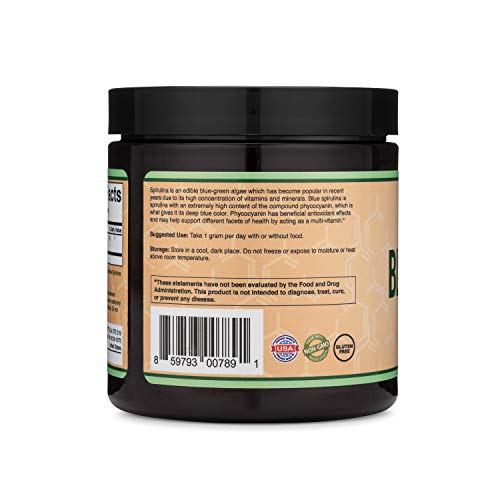 Blue Spirulina Powder - Maximum 35% Phycocyanin Content, Superfood Powder from Blue Double Wood Supplements buy supplements canada