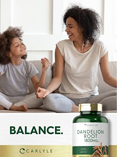 Carlyle Dandelion Root Capsules 1800mg | 300 Count | Non-GMO, Gluten Free Carlyle buy supplements canada