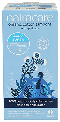 Natracare Organic Cotton Super Tampons with Cardboard Applicator, Plastic Free, Chlorine Free NATRACARE buy supplements canada
