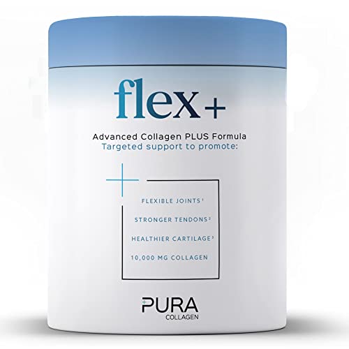Pura Collagen Powdered Supplement Flex+, 10,000 mg Hydrolysed Peptides, Vitamin C & Manganese Pura Collagen buy supplements canada