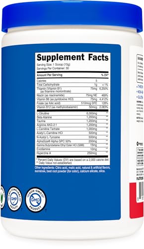 Nutricost Stim-Free Pre-Workout Powder Fruit Punch 30 Servings - Gluten Free, Non-GMO Nutricost buy supplements canada