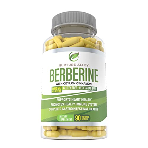 Nurture Alley Berberine Complex - Berberine HCL 1200mg Plus Organic Ceylon Cinnamon NURTURE ALLEY buy supplements canada