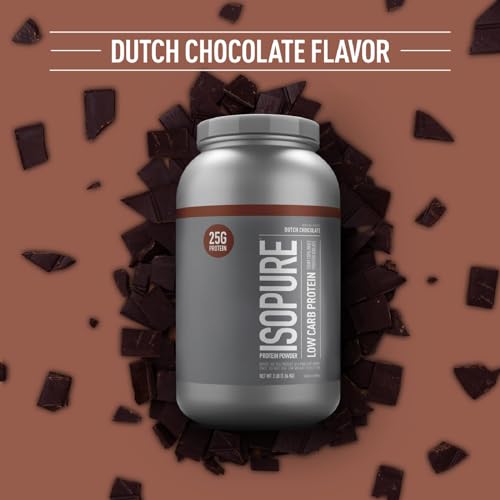 Isopure Dutch Chocolate Whey Isolate Protein Powder with Vitamin C & Zinc for Immune Isopure buy supplements canada
