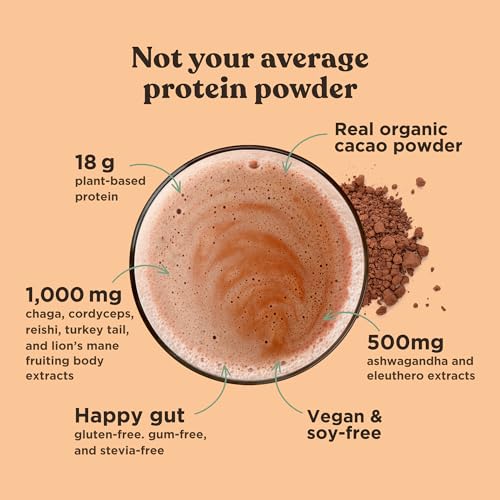 Four Sigmatic Organic Plant-Based Protein Powder Creamy Cacao Protein with Lion’s Mane Four Sigmatic buy supplements canada