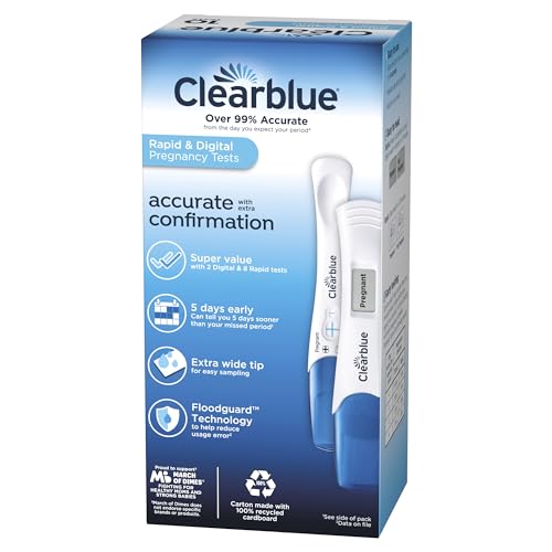 Clearblue Pregnancy Test Combo Pack, 10ct - Digital with Smart Countdown & Rapid Clearblue buy supplements canada