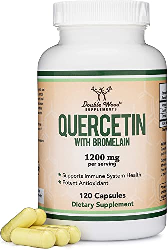 Quercetin with Bromelain - 120 Count (1,200mg Servings) Immune Health Capsules Double Wood Supplements buy supplements canada