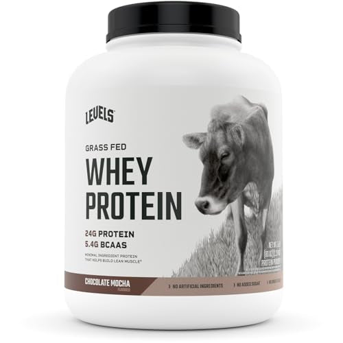 Levels Grass Fed 100% Whey Protein, No Hormones, Chocolate Mocha, 5LB Levels Nutrition buy supplements canada