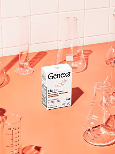 Genexa Flu Fix - 60 Tablets - Multi-Symptom Flu Remedy - Organic, Gluten Free & Non-GMO - Homeopathic Genexa buy supplements canada