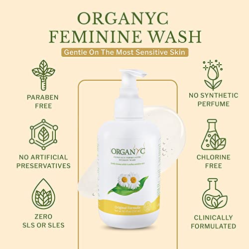 Organyc Feminine Intimate Wash for Sensitive Skin with Chamomile, Free from Chlorine, Parabens Organyc buy supplements canada