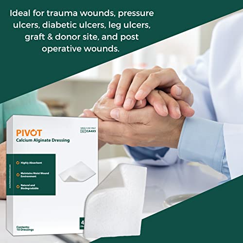Pivot Calcium Alginate Wound Dressing – All-Natural First Aid | 4x5 Dressin LMP LINKS MEDICAL PRODUCTS INC. buy supplements canada