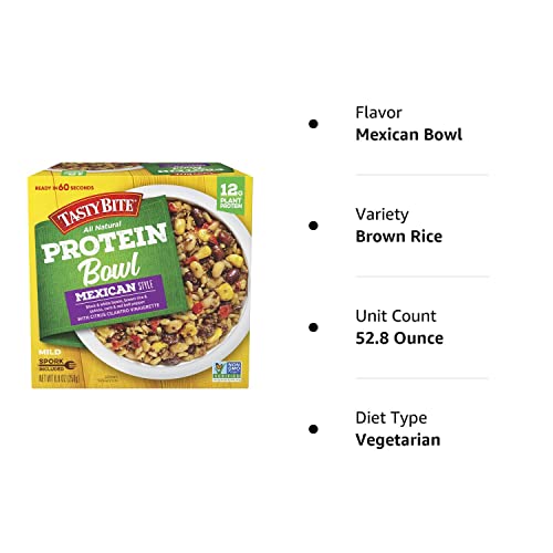 TASTY BITE Mexican Protein Bowl, 8.8 Ounce, Pack of 6, Ready to Eat, Microwaveable TASTY BITE buy supplements canada