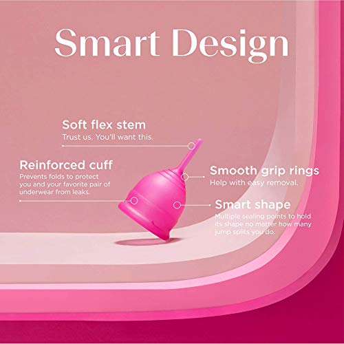 Saalt Teen Menstrual Cup - Best Sensitive Reusable Cup - Wear for 12 Hours - Tampon and Pad Alternative saalt buy supplements canada