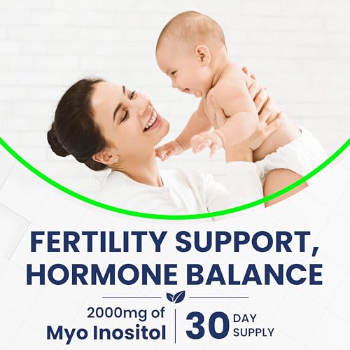 Inositol Supplement Myo-Inositol & D-Chiro Inositol 120 Capsules 2000mg 40:1 Ratio High Vita Miracle buy supplements canada