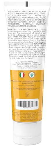 Dulac Arnica Body Massage Gel – Water-Based Cosmetic Massage Gel with Arnica Montana, Fast-Absorbing Lightweight Texture, Non-Greasy Feel, Dermatologically Tested, 3.38 Fl Oz DULÀC FARMACEUTICI 1982 buy supplements canada