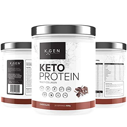 K-GEN™ Keto Collagen Protein Powder Natural Multi Collagen Chocolate Blend, Coconut MCT Vitamin C+B6 K GEN ketogenic enhancement buy supplements canada