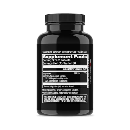 Jocko Fuel Magnesium Complex Supplement - Magnesium Glycinate, Citrate, & Taurate Capsules Dietary Supplement for Muscle Recovery & Relaxation, Heart, Nerve, Bone Support, & Sleep 30-Day Supply Jocko Fuel buy supplements canada
