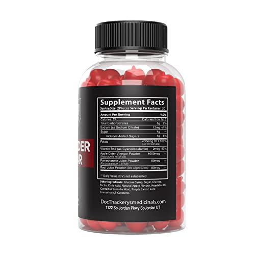 Doc Thackery Apple Cider Vinegar Gummies 1000mg Plus Per Serving, from The Mother Doc Thackery buy supplements canada