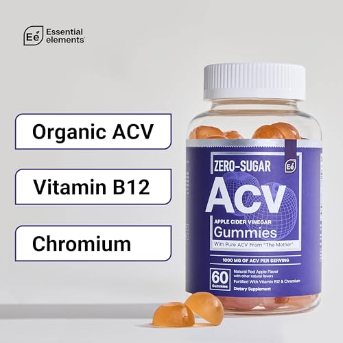 Essential Elements Zero-Sugar ACV Apple Cider Vinegar Gummies from “The Mother” Essential Elements buy supplements canada