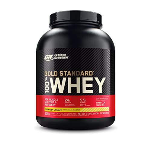Optimum Nutrition Gold Standard 100% Whey Protein Powder, Banana Cream, 5 Pound Optimum Nutrition buy supplements canada